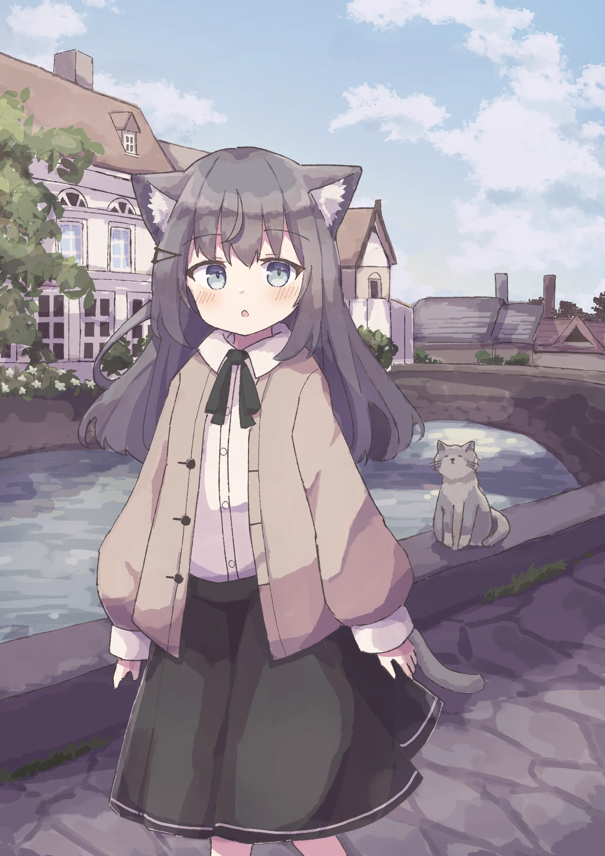 ねことねこみみと街